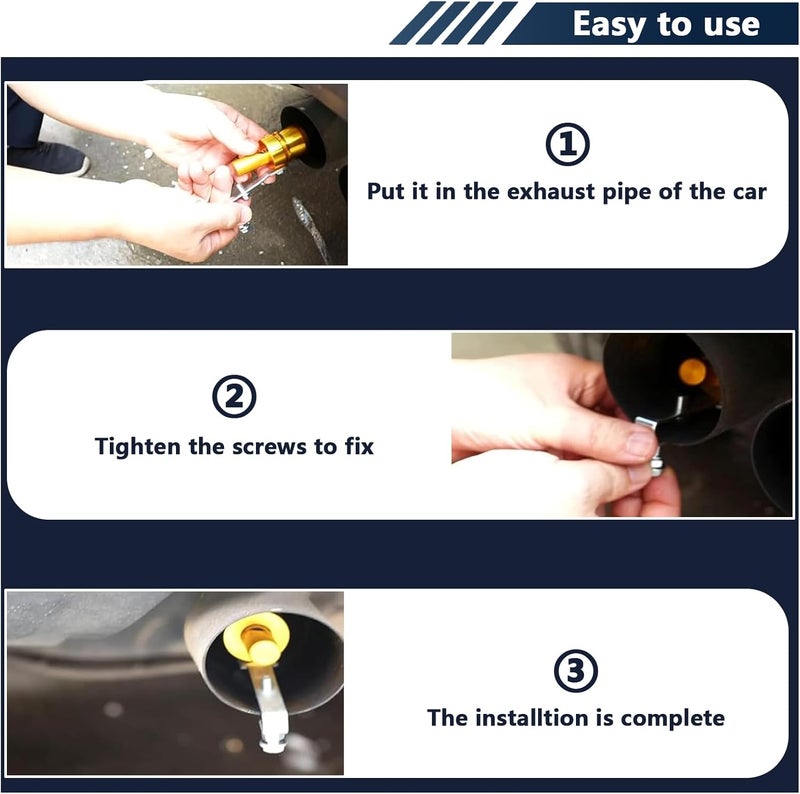 Aorplim Turbo Whistle for Exhaust Pipe 2 PCS, Car Turbo Exhaust Whistle, XL Size Aluminum Alloy Universal Turbo Sound Exhaust Muffler Pipe Whistle Car Roar Maker (Silver #XL) - Image 4
